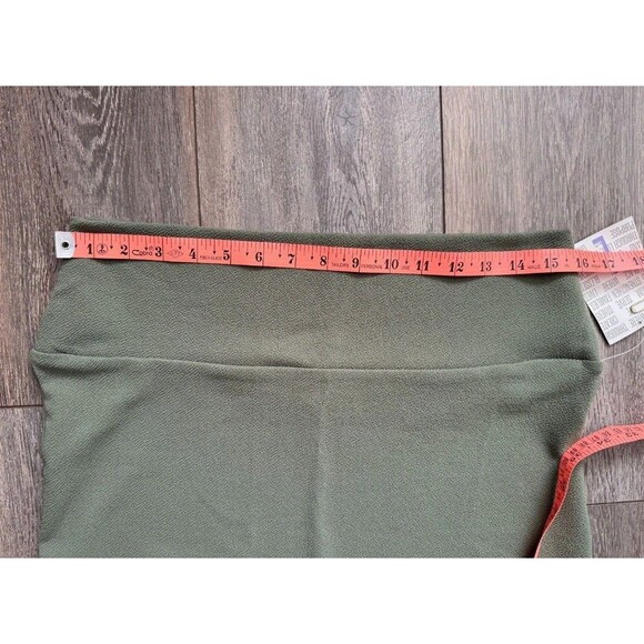 NWT LulaRoe Cassie Skirt Size L Gray Green Pencil Straight Skirt - Picture 6 of 8